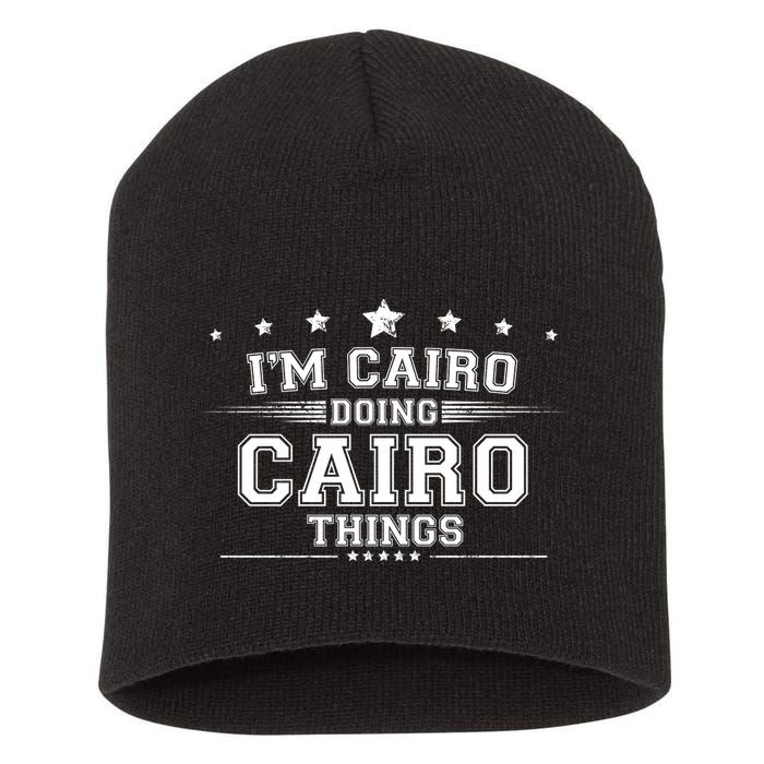 Im Cairo Doing Cairo Things Short Acrylic Beanie