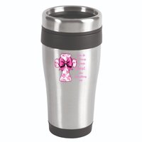 I Can Do All Things Through Christ Toile Cross And Bow 16oz Travel Tumbler