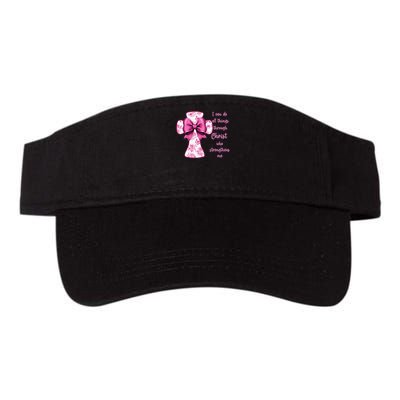 I Can Do All Things Through Christ Toile Cross And Bow Visor