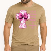 I Can Do All Things Through Christ Toile Cross And Bow Performance Shirt