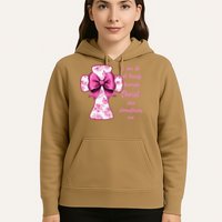 I Can Do All Things Through Christ Toile Cross And Bow Hoodie