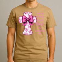 I Can Do All Things Through Christ Toile Cross And Bow T-Shirt