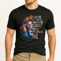 I Can Do All Things Through Christ Lion Faith Religious Cooling Performance Crew T-Shirt