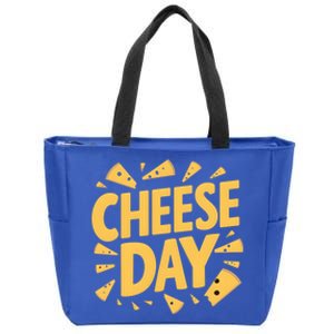 International Cheese Day Celebration Product Gift Zip Tote Bag