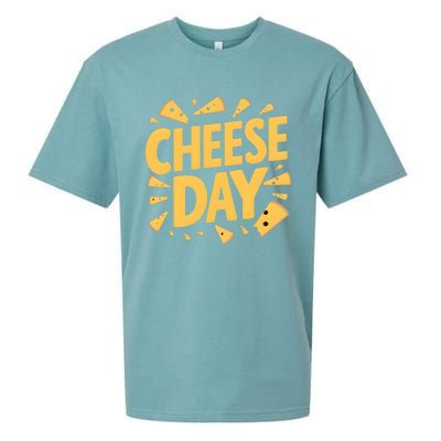 International Cheese Day Celebration Product Gift Sueded Cloud Jersey T-Shirt