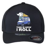 Ice Cream Design, Funny Ice Cream Gifts, Ice Cream Lover Flexfit Unipanel Trucker Cap
