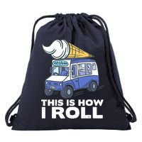 Ice Cream Design, Funny Ice Cream Gifts, Ice Cream Lover Drawstring Bag