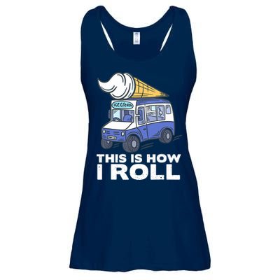 Ice Cream Design, Funny Ice Cream Gifts, Ice Cream Lover Ladies Essential Flowy Tank