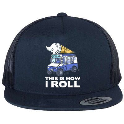 Ice Cream Design, Funny Ice Cream Gifts, Ice Cream Lover Flatbill Hat