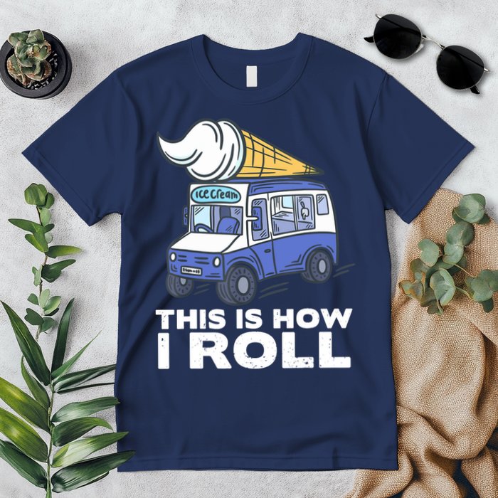 Ice Cream Design, Funny Ice Cream Gifts, Ice Cream Lover Premium T-Shirt