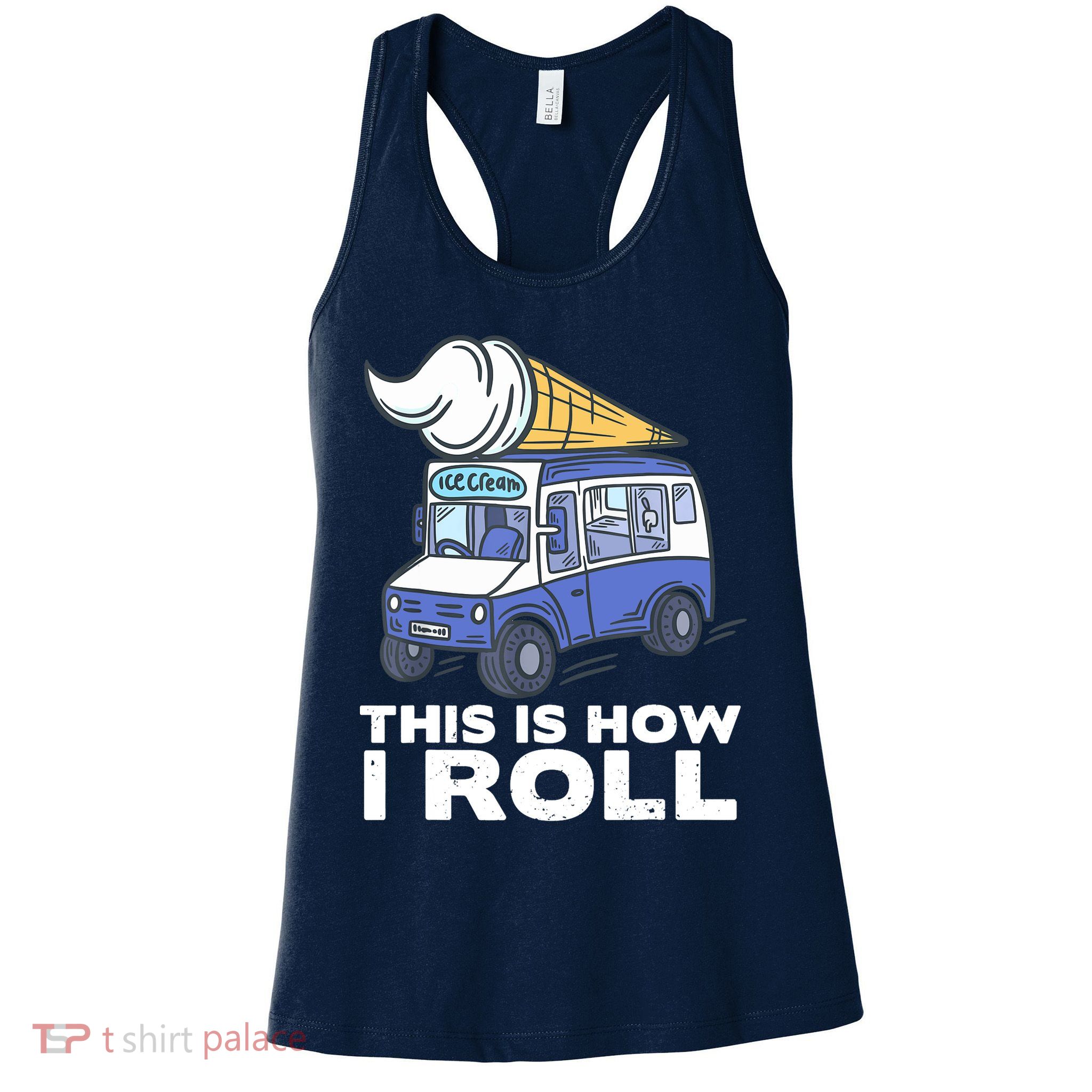 Ice Cream Design, Funny Ice Cream Gifts, Ice Cream Lover Womens Tank Top
