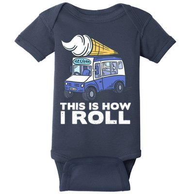 Ice Cream Design, Funny Ice Cream Gifts, Ice Cream Lover Baby Bodysuit