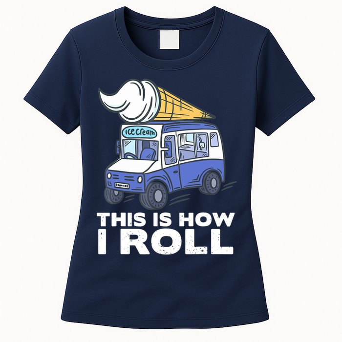 Ice Cream Design, Funny Ice Cream Gifts, Ice Cream Lover Womens T-Shirt