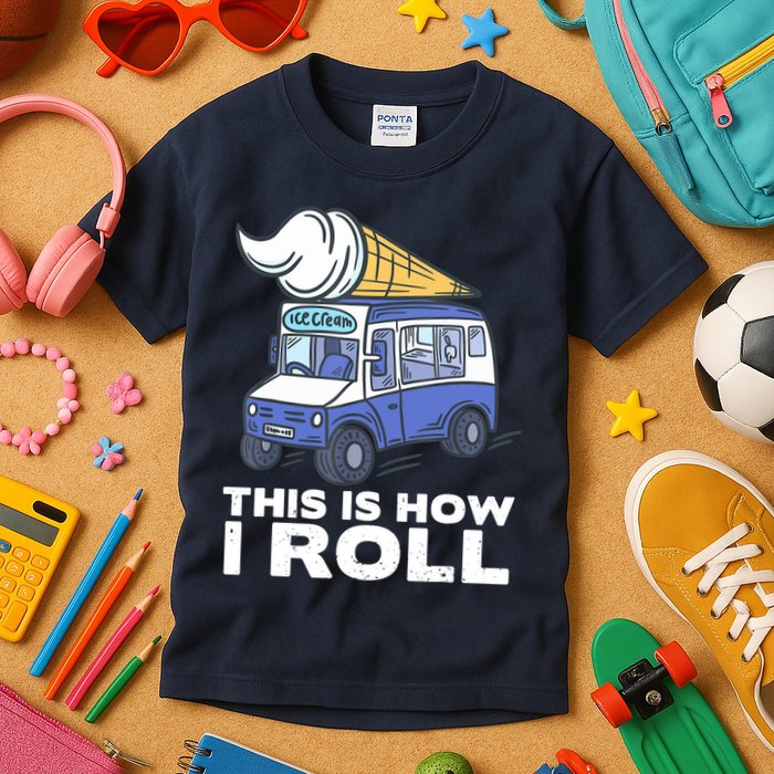 Ice Cream Design, Funny Ice Cream Gifts, Ice Cream Lover Kids T-Shirt