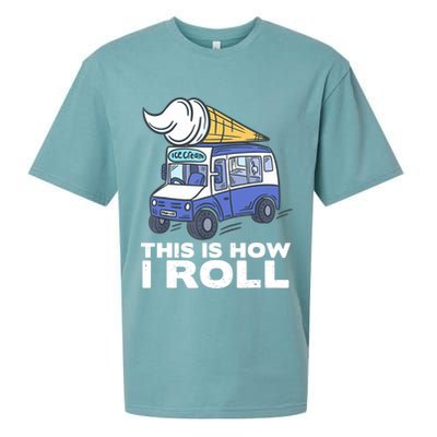Ice Cream Design, Funny Ice Cream Gifts, Ice Cream Lover Sueded Cloud Jersey T-Shirt