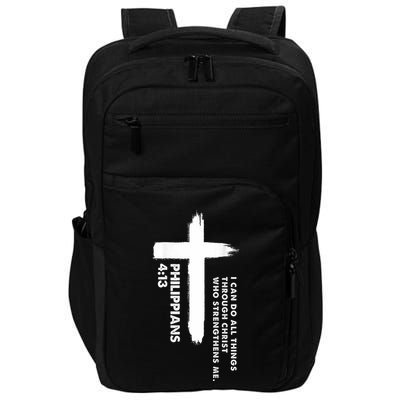 I Can Do All Things Through Christ Front And Back Print Impact Tech Backpack