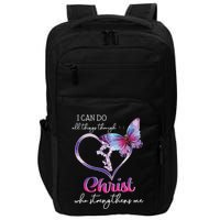 I Can Do All Things Through Christ Butterfly Art Easter Day Impact Tech Backpack