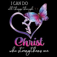 I Can Do All Things Through Christ Butterfly Art Easter Day Impact Tech Backpack