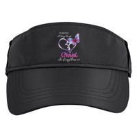 I Can Do All Things Through Christ Butterfly Art Easter Day Adult Drive Performance Visor