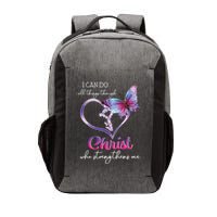 I Can Do All Things Through Christ Butterfly Art Easter Day Vector Backpack
