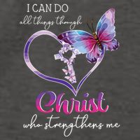 I Can Do All Things Through Christ Butterfly Art Easter Day Vector Backpack