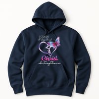 I Can Do All Things Through Christ Butterfly Art Easter Day Hoodie