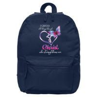 I Can Do All Things Through Christ Butterfly Art Easter Day 16 in Basic Backpack