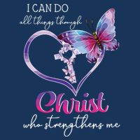 I Can Do All Things Through Christ Butterfly Art Easter Day 16 in Basic Backpack