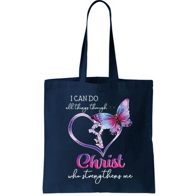 I Can Do All Things Through Christ Butterfly Art Easter Day Bag