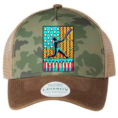 Ice Cream Drip Baseball Stuff Drip For American Flag Legacy Tie Dye Trucker Hat