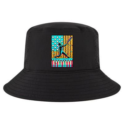 Ice Cream Drip Baseball Stuff Drip For American Flag Cool Comfort Performance Bucket Hat