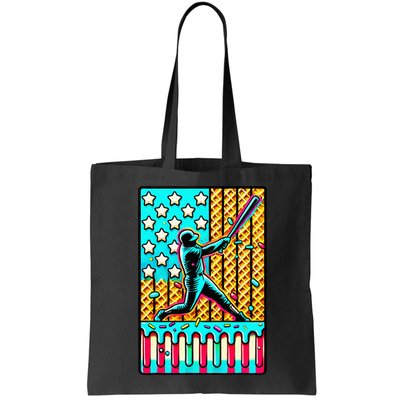 Ice Cream Drip Baseball Stuff Drip For American Flag Bag