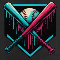 Ice Cream Dripping Baseball Home Plate Drip Respect The 7 Panel Mesh Trucker Snapback Hat