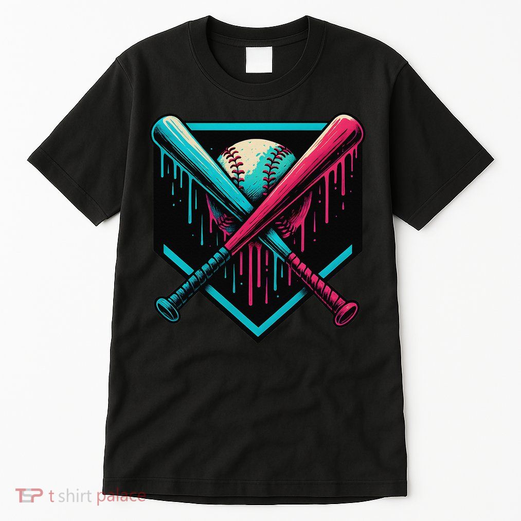Ice Cream Dripping Baseball Home Plate Drip Respect The Tall T-Shirt