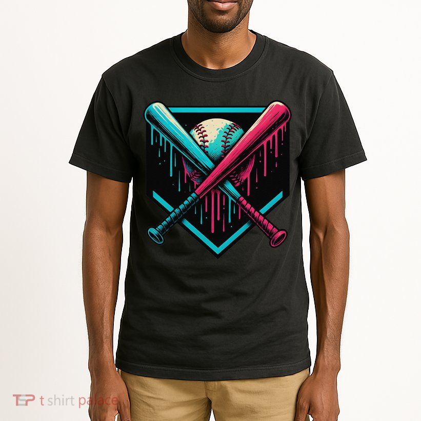 Ice Cream Dripping Baseball Home Plate Drip Respect The Tall T-Shirt
