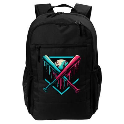 Ice Cream Dripping Baseball Home Plate Drip Respect The Backpack