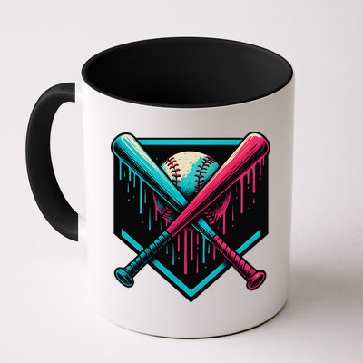Ice Cream Dripping Baseball Home Plate Drip Respect The Mug