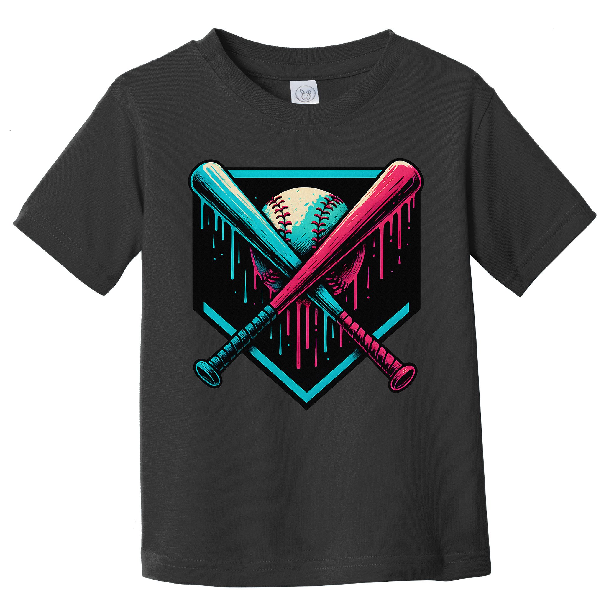 Ice Cream Dripping Baseball Home Plate Drip Respect The Toddler T-Shirt