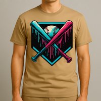Ice Cream Dripping Baseball Home Plate Drip Respect The T-Shirt