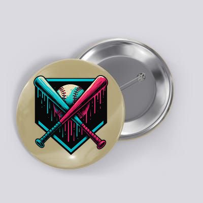 Ice Cream Dripping Baseball Home Plate Drip Respect The Button