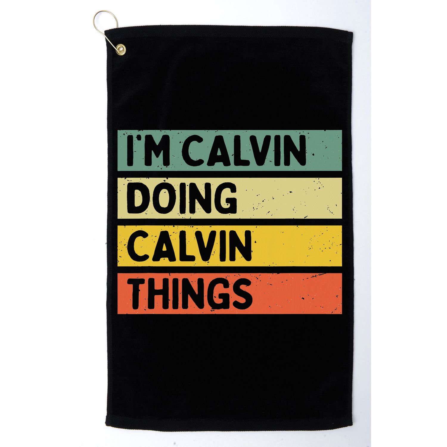 I'm Calvin Doing Calvin Things Funny Personalized Quote Golf Towel
