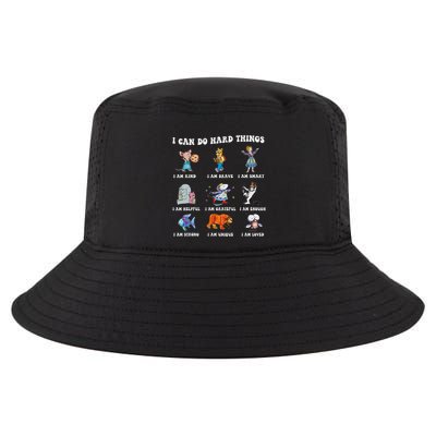 I Can Do Hard Things Teacher Cool Comfort Performance Bucket Hat