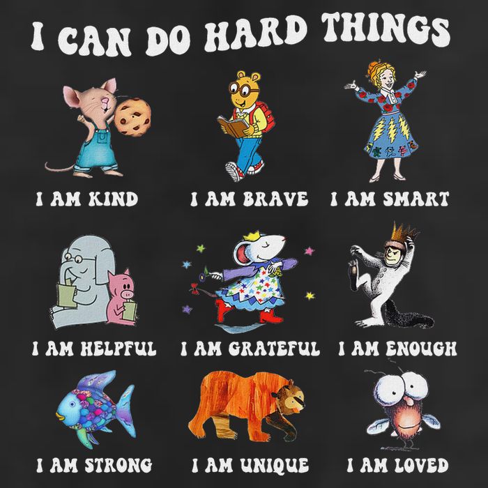 I Can Do Hard Things Teacher Cool Comfort Performance Bucket Hat