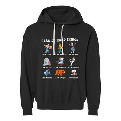 I Can Do Hard Things Teacher Garment-Dyed Fleece Hoodie