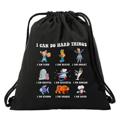 I Can Do Hard Things Teacher Drawstring Bag