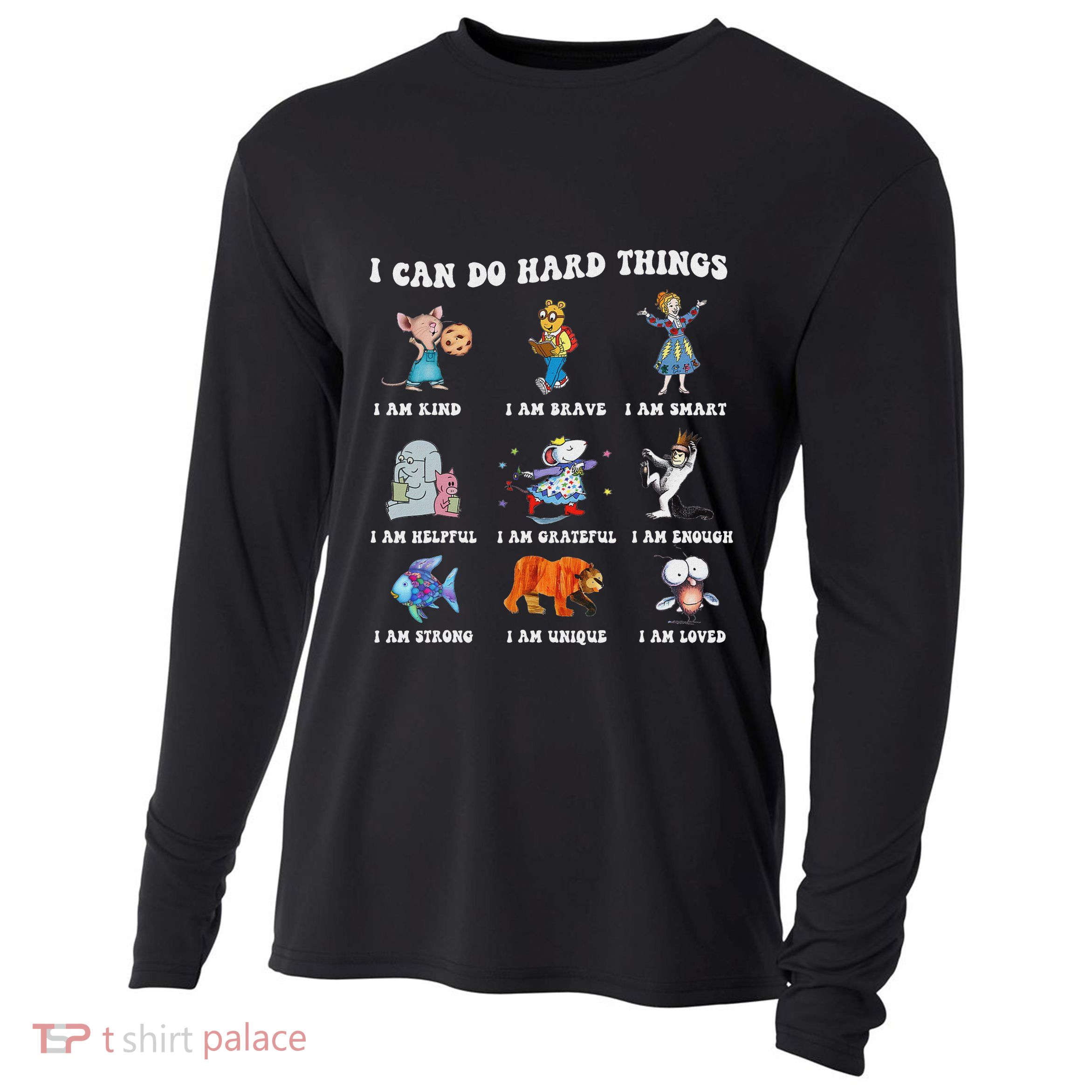 I Can Do Hard Things Teacher Cooling Performance Long Sleeve Crew
