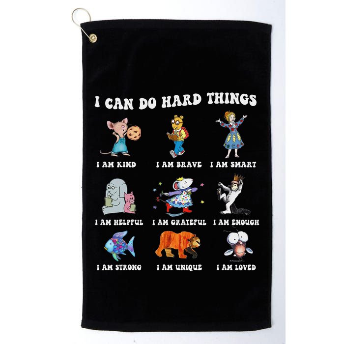 I Can Do Hard Things Teacher Golf Towel