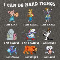 I Can Do Hard Things Teacher Cotton Canvas Backpack