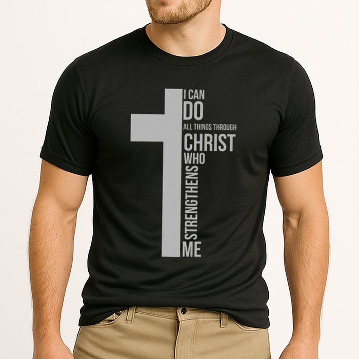 I Can Do All Things Through Christ Who Strengthens Me Cross Performance Shirt