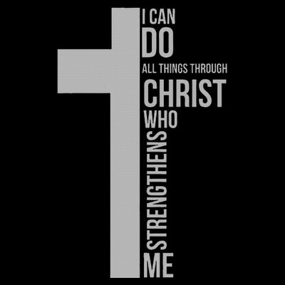 I Can Do All Things Through Christ Who Strengthens Me Cross T-Shirt